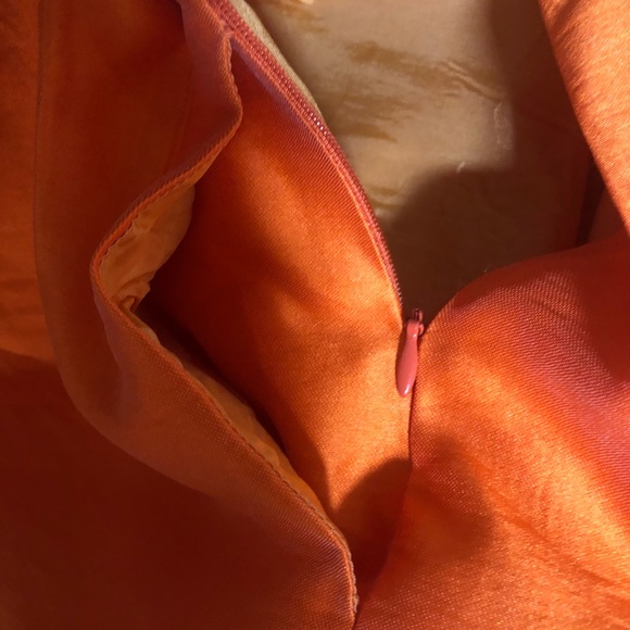 Parosh Orange Mini Skirt with Pockets Size Medium - Picture 6 of 8